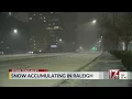 Raleigh seeing accumulating snow