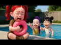 Download Lagu Rescue Baby Mira in School Swimming Competition | KPOP Demon Hunter