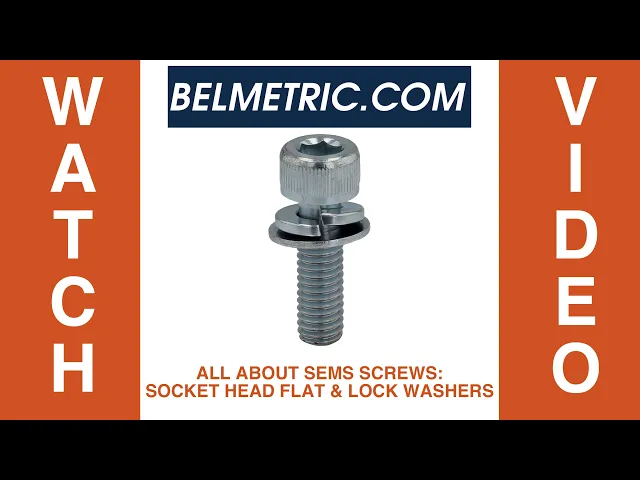 All About SEMS Screws: Socket Head Flat & Lock Washers