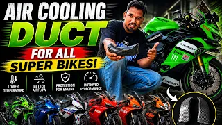 How to install Air Cooling Duct in Any Super Bikes | Zx4rr Modification | Techno khan