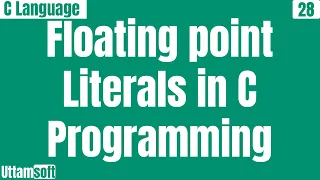 Floating point literals in C programming Real literals in C hindi