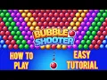HOW TO PLAY BUBBLE SHOOTER GAME BUBBLE SHOOTER CLASSIC GAME TIPS TRICKS TUTORIAL