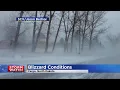 Drone Shows Whiteout Conditions Near Fargo North Dakota