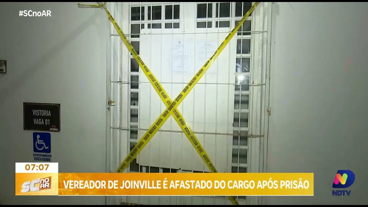 Vereador de Joinville é afastado do cargo após prisão
