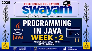 Programming in Java Week 2 Assignment Solutions 2026 NPTEL SWAYAM All MCQ Answers
