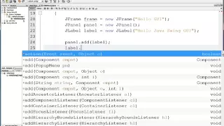 Java Swing GUIs Intro 02 JPanel Font Color