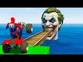 Lagu سبايدر مان اصعب دراجة نارية فوق اسماك القرش - Superheroes Ride on Motorcycle Stunt Funny Moments??