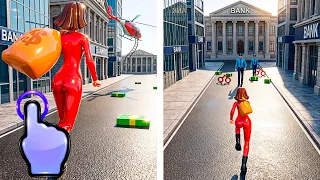 New Real Robbery Racing 3D - Thief Money Girl Run - iOS Android GamePlay #12