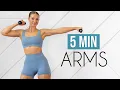 5 MIN TONED ARMS WORKOUT Beginner Friendly