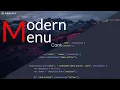 Modern menu hover effect using HTML CSS and JS Speed Code