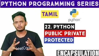 Public Private Protected in Python Python tutorial tamil Access Modifiers Adi Explains