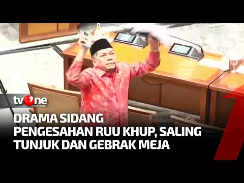 Insiden Interupsi dan Walkout Warnai Sidang Pengesahan RUU KUHP