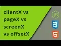 clientX vs pageX vs screenX vs offsetX