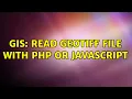 GIS Read GeoTIFF file with php or javascript 2 Solutions