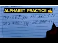Alphabet Practice Alphabet ABCD A To Z ABCD Improve Handwriting English Handwriting