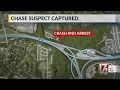 Stolen car driver arrested after chase crash in Wake County s say