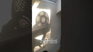 Too late to buy eclipse glasses so colander it is