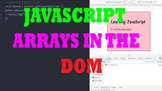 JAVASCRIPT TUTORIALS - ARRAYS IN THE DOM