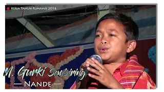 m gurki sembiring nande kerja tahun rumamis 2016