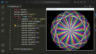 How to Create a Rainbow Spiral Pattern with Python Turtle Graphics geekbyte01