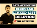 Circular linked list - deletion from beginning end given position with code Data Structures