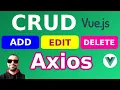Make a simple CRUD Using Vue js and Axios