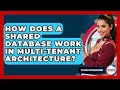 How Does A Shared Database Work In Multi-tenant Architecture - The SaaS Pros Breakdown