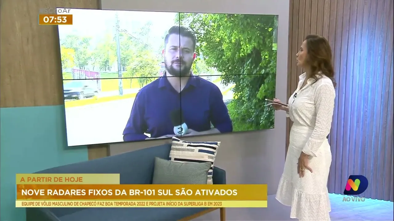 Nove radares fixos da BR-101 sul são ativados