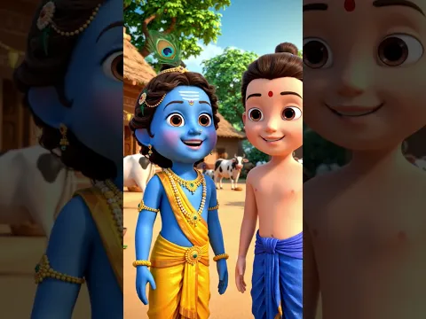 कृष्ण-बलराम के सामने आया भयानक राक्षस 😱 | वृंदावन में मचा हड़कंप | Part 1#Krishna #Balram #krishna