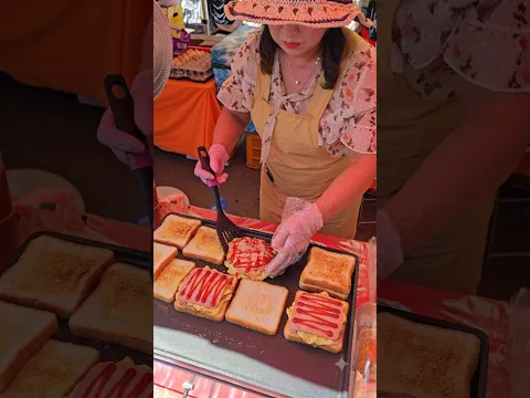 전통 오일장 햄치즈 토스트 만들기 / Ham cheese toast / korean street food