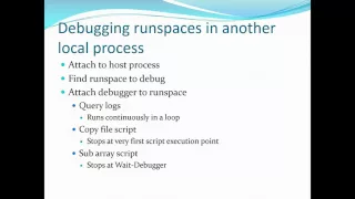 PowerShell 5 Advanced Debugging