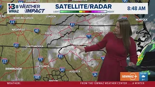 Snow begins to fall in areas of Central Georgia Meteorologists Ansley Parker and Alex Pry have more