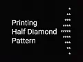 How to print Half Diamond star pattern 1 in C using For loop