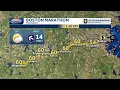 Hour-by-hour forecast for the conditions along Boston Marathon course