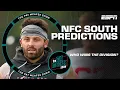 PREDICTIONS to win the NFC South Panthers Saints Buccaneers Falcons odds The Pat McAfee Show