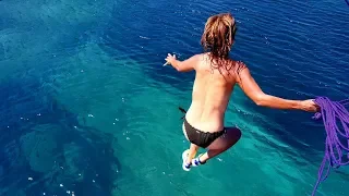 Skinny Dippin’ in PARADISE! Turning backwards!Sailing Ocean Fox Top 17
