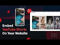 How To Embed YouTube Shorts On Website No coding skills required Taggbox