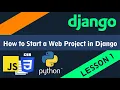 How to start a Web Project in Django Using GIT Django Python and Visual Studio - Lesson 1