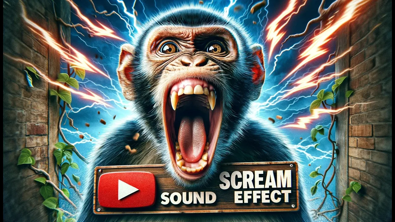 MONKEY SCREAM SOUND EFFECT (ASMR) - 1 HOUR