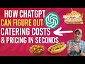 How to Set the Pricing For Catering How much to Charge for Catering Events CHATGPT IN MINUTES