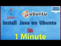 How to install Java on Ubuntu Debian Linux in 1 minute