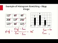 Global Operations Histogram Stretching - Technique Example Challenges