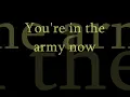 Status Quo - In The Army Now - Lyrics (HQ)
