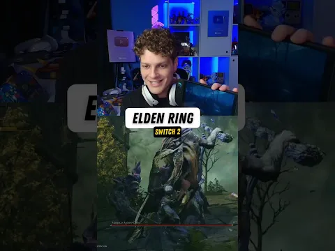 ELDEN RING no SWITCH 2 está incrível!!! #shorts 