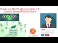 How to Use DELETE Method in Node js Express MongoDB CRUD Tutorial