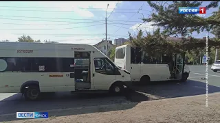 Авария с участием пассажирского транспорта сегодня произошла в Омске