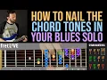 How to NAIL the Tasty MAJOR THIRDS in a 12 Bar BLUES SOLO chord tones Guitar Lesson
