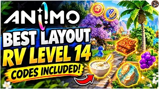 Best Layout for RV Level 14 in Aniimo ~ALL CROPS AND TREES INCLUDED WITH CODES!~