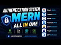 Build Complete MERN Authentication System Google Facebook GitHub LinkedIn Login
