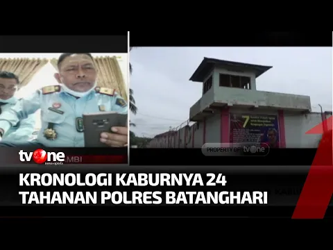 Puluhan Tahanan Polres Batanghari Kabur Melalui Jendela